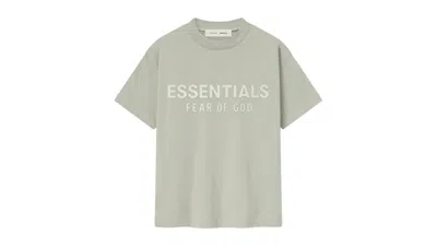 Pre-owned Fear Of God Essentials Kids Classic Tee Shirt In Abbey Stone In Gray