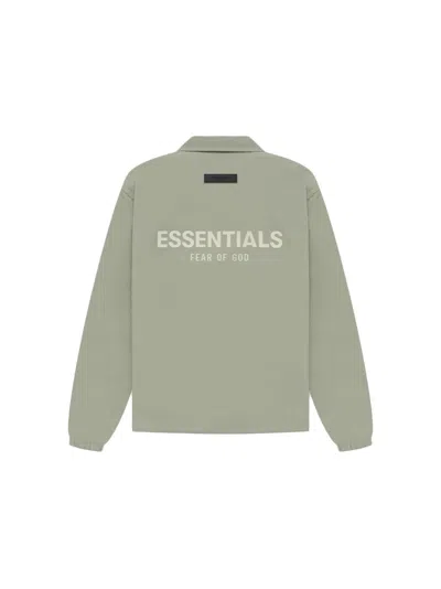Pre-owned Fear Of God Essentials Kids Coaches Jacket In Seafoam