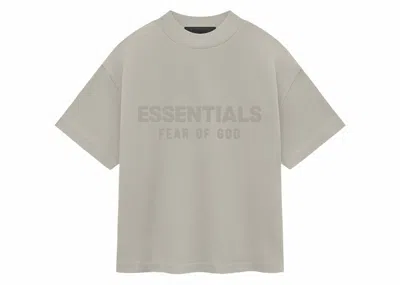 Pre-owned Fear Of God Essentials Kids Crewneck Sweat-shirt T-shirt In Seal