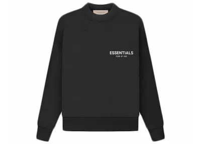 Pre-owned Fear Of God Essentials Kids Crewneck Sweatshirt (ss22) In Stretch Limo