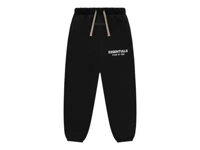 Pre-owned Fear Of God Essentials Kids Fleece Essential Sweatpant In Black