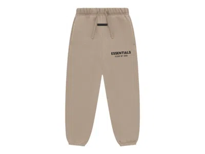 Pre-owned Fear Of God Essentials Kids Fleece Essential Sweatpant In Desert Sand