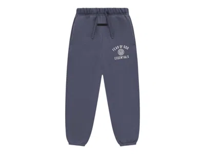 Pre-owned Fear Of God Essentials Kids Fleece Essential Sweatpant In Marine