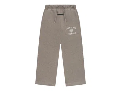 Pre-owned Fear Of God Essentials Kids Fleece Relaxed Sweatpant In Heather Gray