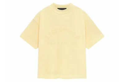 Pre-owned Fear Of God Essentials Kids Heavy Jersey Ss Tee Garden Yellow