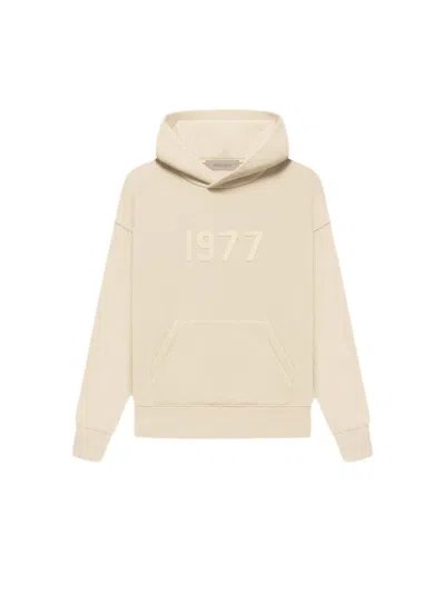 Pre-owned Fear Of God Essentials Kids Hoodie In Egg Shell