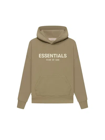 Pre-owned Fear Of God Essentials Kids Hoodie In Oak