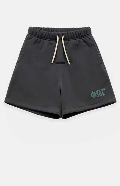 Fear Of God Essentials Kids Kids Classic Sweat Shorts In Iron Gray