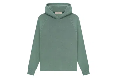 Pre-owned Fear Of God Essentials Kids Knit Hoodie Sycamore