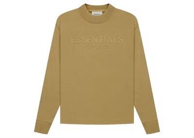 Pre-owned Fear Of God Essentials Kids Long Sleeve T-shirt In Amber