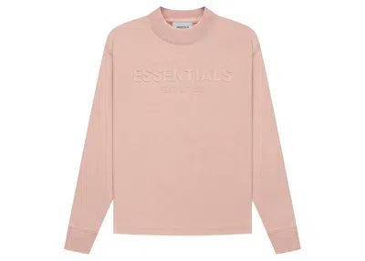 Pre-owned Fear Of God Essentials Kids Long Sleeve T-shirt In Matte Blush