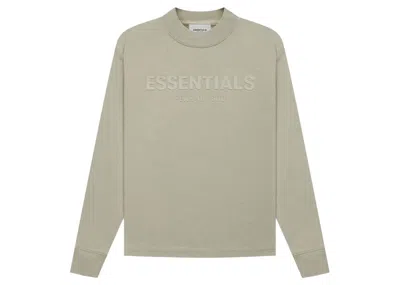 Pre-owned Fear Of God Essentials Kids Long Sleeve T-shirt In Pistachio