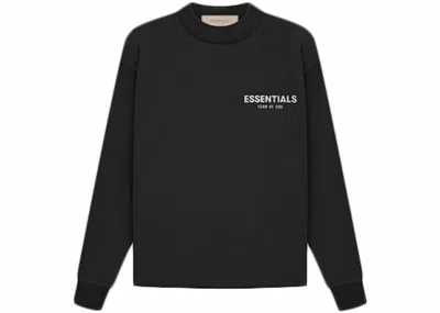 Pre-owned Fear Of God Essentials Kids Long Sleeve T-shirt (ss22) In Stretch Limo