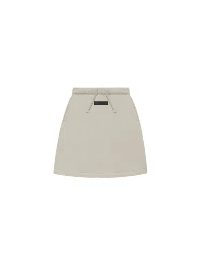 Pre-owned Fear Of God Essentials Kids Mid Length Skirt In Smoke
