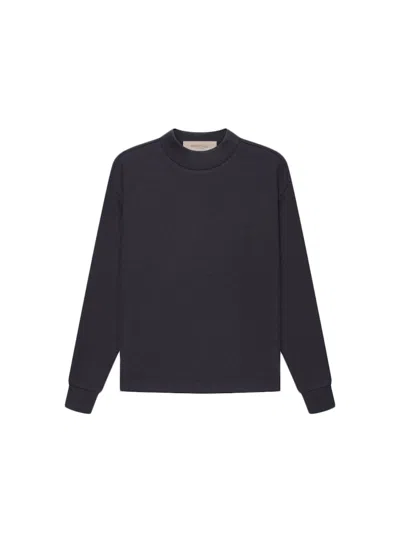 Pre-owned Fear Of God Essentials Kids Mockneck Waffle In Iron