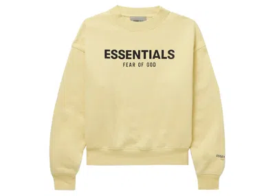 Pre-owned Fear Of God Essentials Kids Mr. Porter Exclusive Logoprint Cottonblend Jersey Sweatshirt In Garden Glove/cream