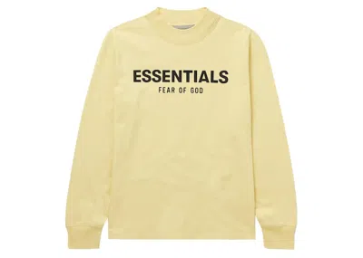 Pre-owned Fear Of God Essentials Kids Mr. Porter Exclusive Logoprint Cottonjersey T-shirt In Garden Glove/cream