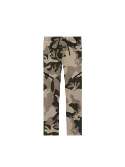 Pre-owned Fear Of God Essentials Kids Polar Fleece Pant In Camo