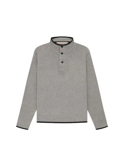 Pre-owned Fear Of God Essentials Kids Polar Fleece Pullover In Dark Oatmeal