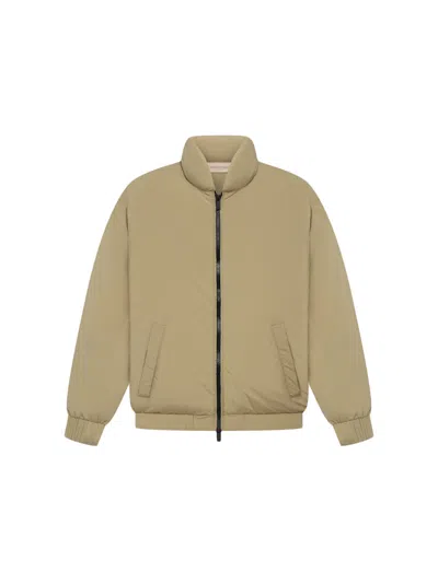 Pre-owned Fear Of God Essentials Kids Puffer Jacket In Oak
