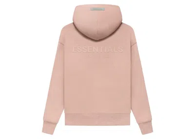 Pre-owned Fear Of God Essentials Kids Pullover Hoodie In Matte Blush