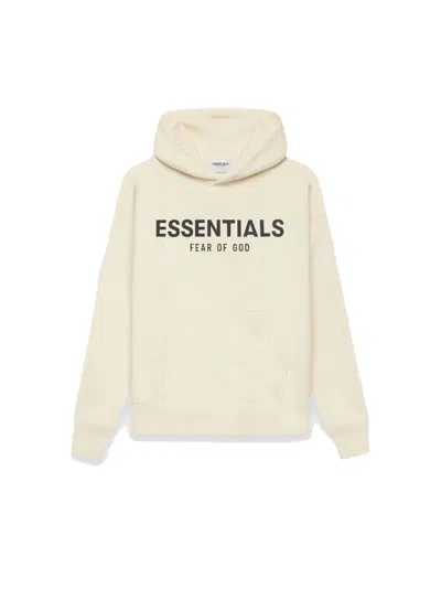 Pre-owned Fear Of God Essentials Kids Pullover Hoodie/butter In Cream/buttercream