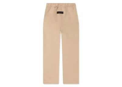 Pre-owned Fear Of God Essentials Kids Relaxed Sweatpant In Sand