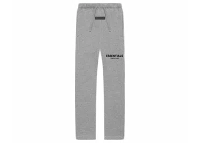 Pre-owned Fear Of God Essentials Kids Relaxed Sweatpants (ss22) In Dark Oatmeal