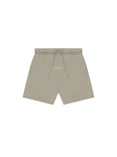 Pre-owned Fear Of God Essentials Kids Shorts In Moss/goat