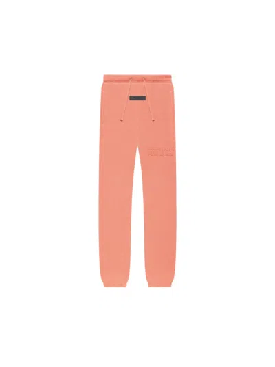 Pre-owned Fear Of God Essentials Kids Sweatpant In Coral