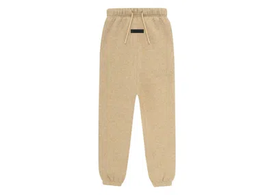 Pre-owned Fear Of God Essentials Kids Sweatpant In Gold Heather