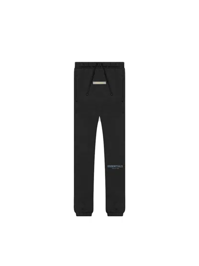 Pre-owned Fear Of God Essentials Kids Sweatpants In Black/stretch Limo