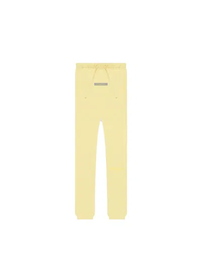 Pre-owned Fear Of God Essentials Kids Sweatpants In Yellow/lemonade