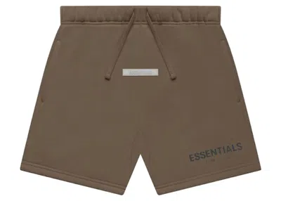 Pre-owned Fear Of God Essentials Kids Sweatshort In Harvest