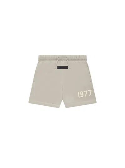 Pre-owned Fear Of God Essentials Kids Sweatshort In Smoke