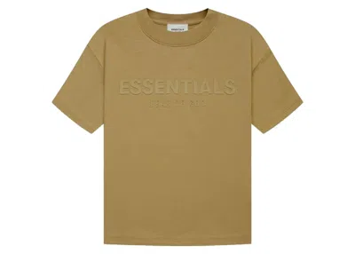 Pre-owned Fear Of God Essentials Kids T-shirt In Amber