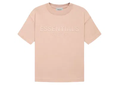 Pre-owned Fear Of God Essentials Kids T-shirt In Matte Blush