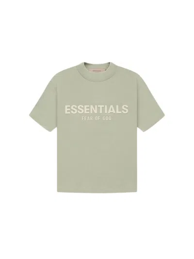 Pre-owned Fear Of God Essentials Kids T-shirt In Seafoam