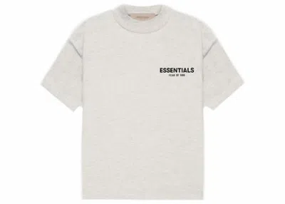 Pre-owned Fear Of God Essentials Kids T-shirt (ss22) In Light Oatmeal