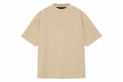 Pre-owned Fear Of God Essentials Kids Tee Gold Heather