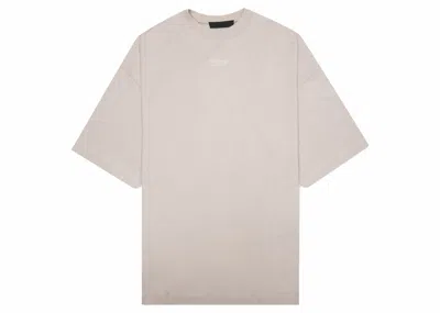 Pre-owned Fear Of God Essentials Kids Tee Shirt In Silver Cloud