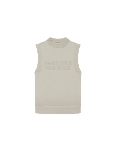 Pre-owned Fear Of God Essentials Kids Vest In Smoke