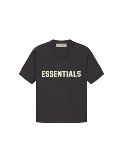 Pre-owned Fear Of God Essentials Kids Vneck T-shirt In Iron