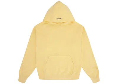 Pre-owned Fear Of God Essentials Lemonade Pullover Hoodie In Yellow