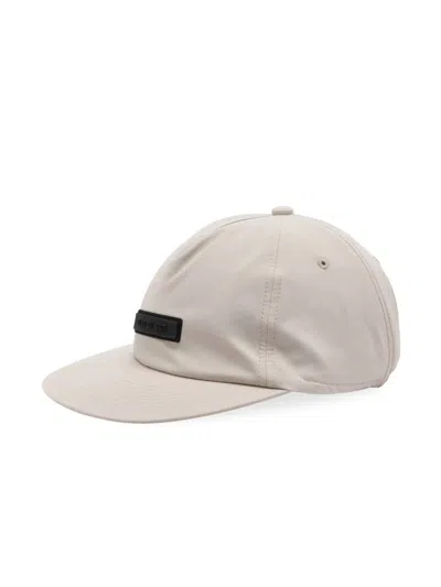 Fear Of God Essentials Logo Baseball Cap In White