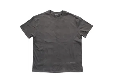 Pre-owned Fear Of God Essentials Logo Boxy T-shirt In Black