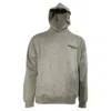 Fear Of God Essentials Logo Hoodie In Grey Cotton In Gray