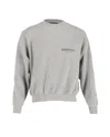 Fear Of God Essentials Logo Print Sweatshirt In Grey Cotton In Grey