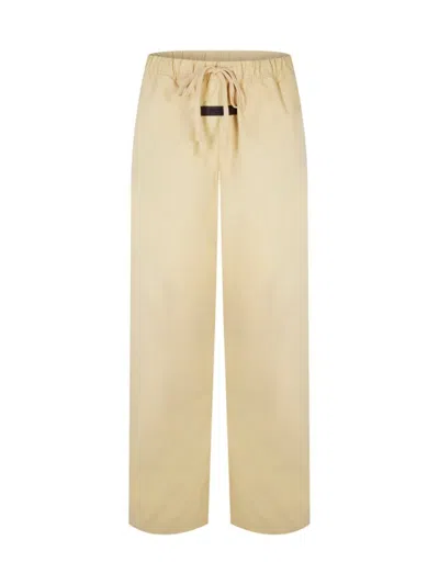 Fear Of God Essentials Logo Relaxed Trousers In Neutral