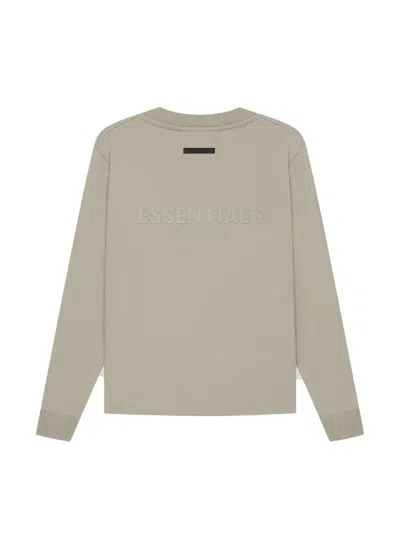 Pre-owned Fear Of God Essentials Long Sleeve T-shirt In Moss/goat